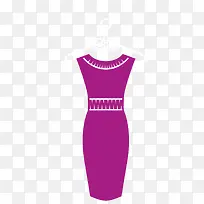 紫色高贵服饰衣服矢量素材