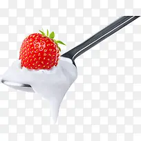 一勺牛奶草莓