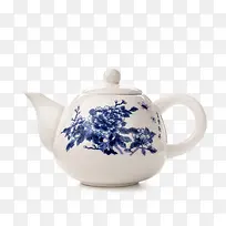 青花白瓷茶壶
