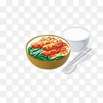 一份饭菜