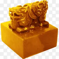 黄金玉玺金龙印章