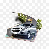 公路上的汽车