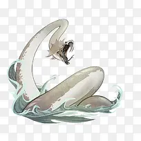 手绘大蛇