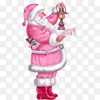 粉色圣诞老人