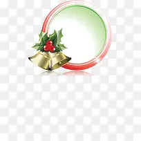圣诞节铃铛圆形框架
