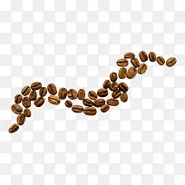 咖啡豆飞舞图片