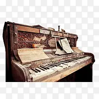 破旧钢琴