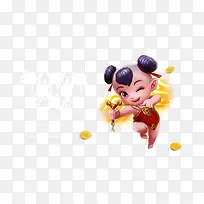 神之浩劫红孩儿装饰素材