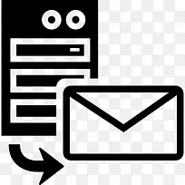 邮件从服务器下载符号界面图标