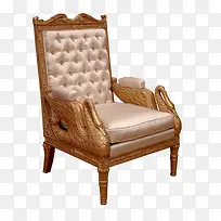 实物奢华丝绸椅子