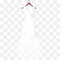 白色婚礼婚纱长裙