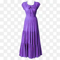 紫色优雅长裙