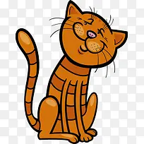 矢量可爱卖萌猫咪