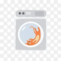 洗衣机里的猫