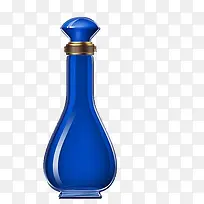蓝色酒瓶子
