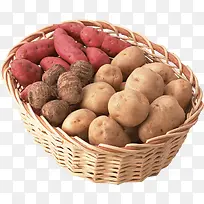 土豆红薯杂粮素材