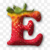创意草莓字母