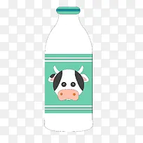 卡通扁平化牛奶饮品设计