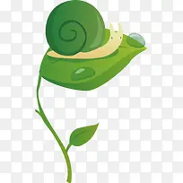 绿色蜗牛