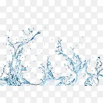 水滴水纹迸溅水水形状