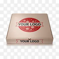 可换logo的披萨盒子