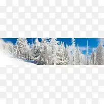 雪地靴冬季雪景背景banner