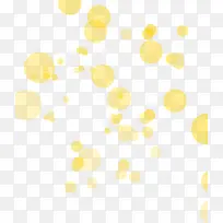 黄色悬浮气泡