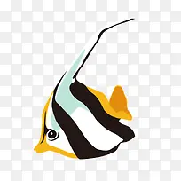 黑白条纹热带鱼