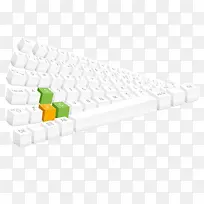 白色的键盘