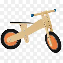自行车玩具木质矢量图