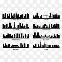 小清新城市图标