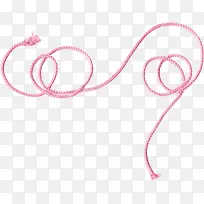 粉色漂亮绳子
