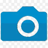 相机蓝色电脑桌面网页图标