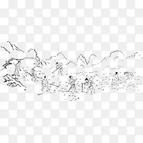 素描农耕素材
