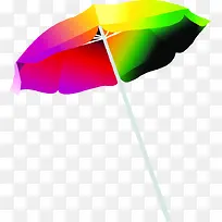 彩色手绘时尚遮阳伞造型