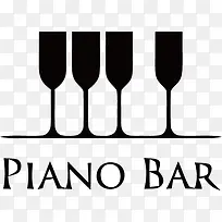 手绘钢琴logo