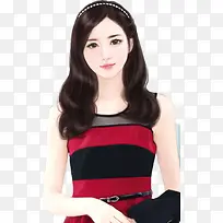 白发卡美女立绘人物