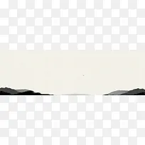群山，黑白背景，山水墨画，中国