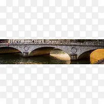 欧式古桥banner创意设计