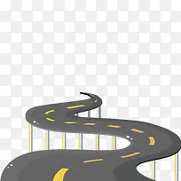 矢量弯曲道路