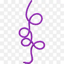 紫色漂亮绳子