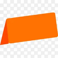 橙色对话框卡通图标