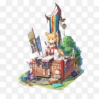 日式狐狸少女