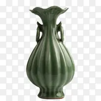 绿色的花瓶