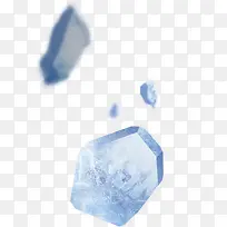 漂浮的石块晶石蓝色