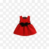 红丝绒儿童礼服裙