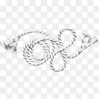 白色绳子