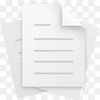 白色纸张文档图标