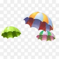 彩色降落伞