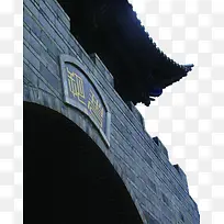 中国风城墙装饰海报